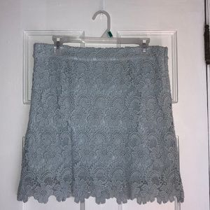 Forever21 Floral Embroidered Skirt